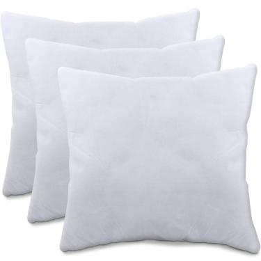 Imagem de Kit 3 Refil De Enchimento Para Almofada Fibras Siliconadas Macio Antialérgico 50x50cm - BF Colchões