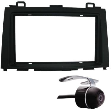Imagem de Moldura De Painel 2 Din Honda CRV 2008 à 2011 Para CD DVD 2 Dins + Câmera de Ré