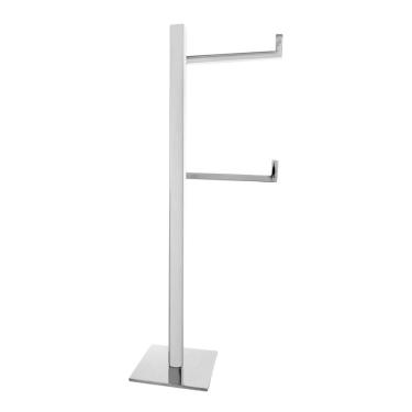 Imagem de Papeleira de Chão Quadrada Com Reserva Inox 