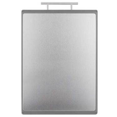 Imagem de Tábuas de corte de cozinha de dupla face 304 aço inoxidável PP tábua de cortar para cozinha doméstica(grey)