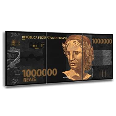 Imagem de Quadro Decorativo Nota De 1 Milhão De Reais 130x60 cm em tecido