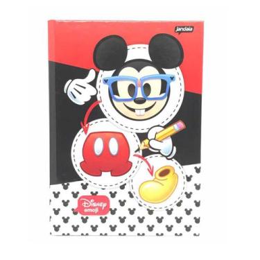 Imagem de Caderno 1/4 80 Folhas 1 Materia Disney Mickey Minnie Pooh Cinderela -