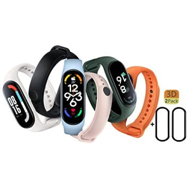 Imagem de TwiHill Kit 6 Pulseiras Extras para Mi Band 7 (Kit 6 + Película Protetora 3D * 2)
