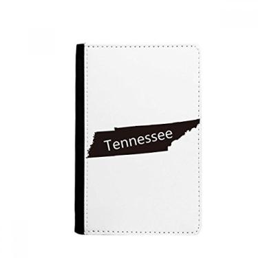 Imagem de Tennessee USA Map Outline Passport Holder Notecase Burse Wallet Cover Card Purse, Multicolor