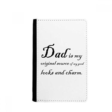 Imagem de Capa carteira original Dad Festival citação porta-passaporte Notecase Burse capa cartão, Multicolor