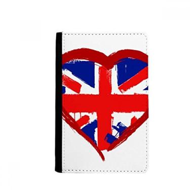 Imagem de Porta-passaporte Love Heart UK Inglaterra Landmark Notecase Burse carteira capa porta-cartão, Multicolor