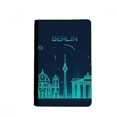 Imagem de Carteira Berlim Alemanha Arquitetura Porta Passaporte Notecase Burse Capa Carteira Carteira Cartão, Multicolor