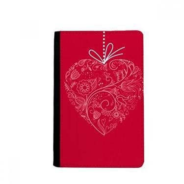 Imagem de Porta-passaporte de dia dos namorados com flores em forma de coração Notecase Burse capa carteira porta-cartão, Multicolor