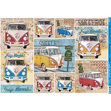 Imagem de Papel para Decoupage Litoarte 49 x 34,3 cm - Modelo PD-277 Kombi