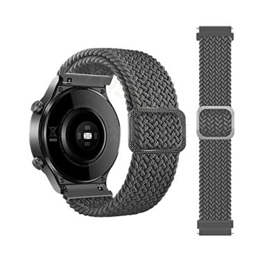Imagem de HAZELS Pulseiras elásticas de nylon QuickFit para Garmin Fenix 7 7X 6 6X Pro 5X 5 3HR 935 945 EPIX Smart Watch Bands 22 26mm Pulseira (Cor: Cinza, Tamanho: 22mm Fenix 5 6 935)