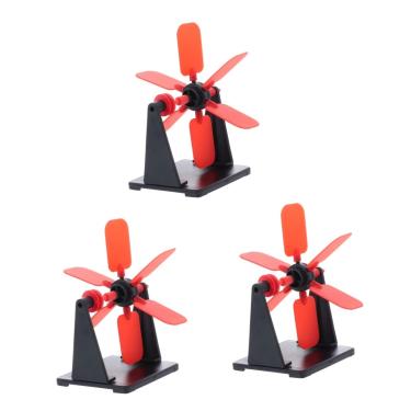 Imagem de Generic 3 Conjuntos De Rodas Kits Escolares Adereços Elementares Ferris Para Kit Cata-Ventos De Água Acessórios De Roda De Brinquedo Experiência Educacional Aprendizagem Torre Brinquedo