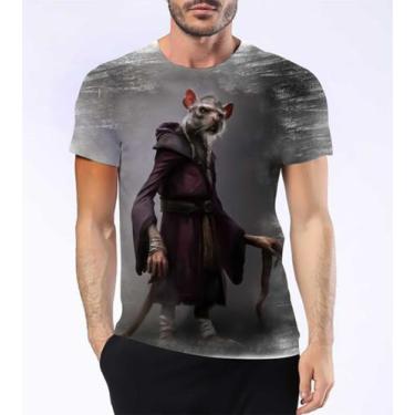 Imagem de Camisa Camiseta Mestre Splinter Rato Ninja Pai Tartarugas 8 - Estilo K