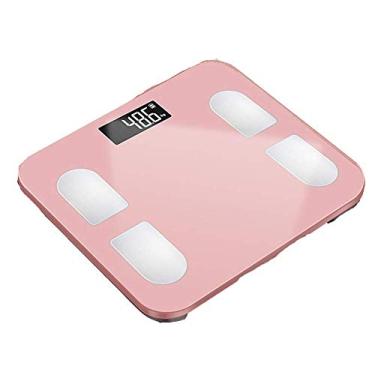 Imagem de balança de gordura corporal inteligente bluetooth balança de banheiro balança corporal com 13 indicadores básicos de medição de saúde, bmi, ossos, umidade, etc.