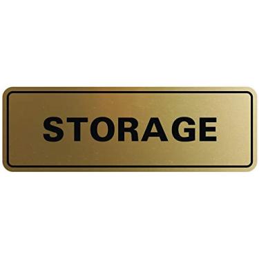 Imagem de Porta de armazenamento/placa de parede – plástico gravado a laser – placa perfeita para casa, negócios ou escola