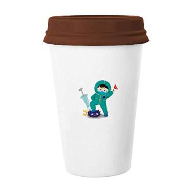 Imagem de Caneca de cerâmica Doctor Overcome Fight Conquer Defeat vidro bebendo cerâmica copo