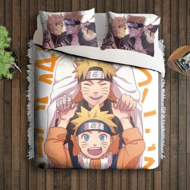 Jogo De Lençol King Casal 3Pçs Naruto Anime Desenho em Promoção na  Americanas