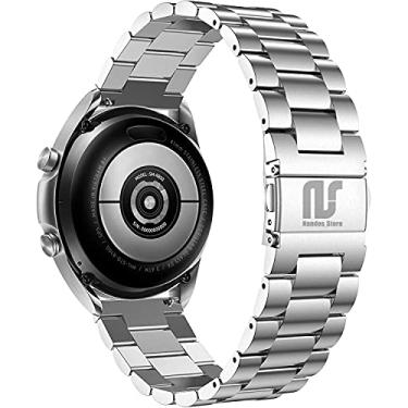 Imagem de Pulseira Sport Nandos-Store compatíveis com Samsung Galaxy Watch 3-41mm ou 45mm - (41MM - Prata 3 elos)
