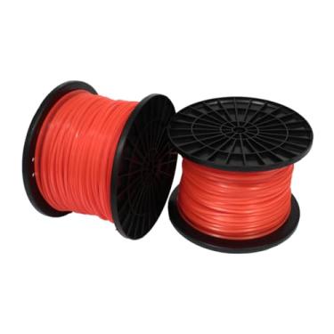 Imagem de Fio De Nylon Quadrado 2,7mm Laranja Para Roçadeira 2kg