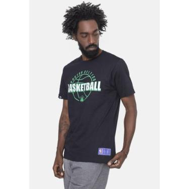 Imagem de Camiseta Nba Ball Outline Boston Celtics Preta