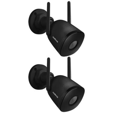 Imagem de Kit 2 Câmeras Inteligente Wi-Fi, Zoom e Áudio Externa iM5 SC Black Intelbras