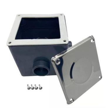 Imagem de Caixa Passagem Prolongador E Tampa Em Inox Iluminação