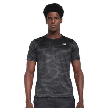 Imagem de Camiseta Masculina New Balance Accelerate Print Preto - GG