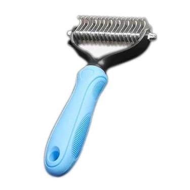 Imagem de Desembolador Removedor de pelos Pet cães e gatos profissional 17 dentes aço inox