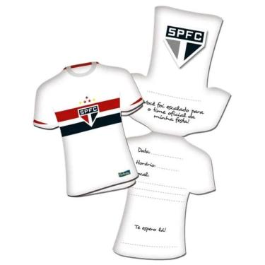 Imagem de Convite de Aniversário São Paulo 08 Unidades