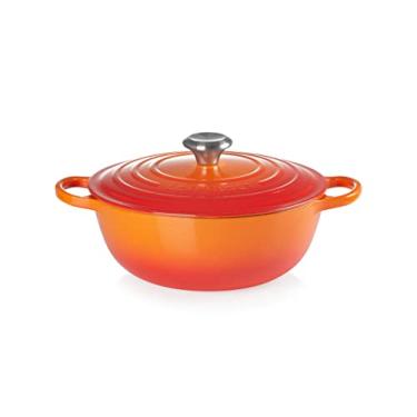 Imagem de Le Creuset Panela Marmita Gourmet 26 cm Ferro Fundido Esmaltado Signature Laranja