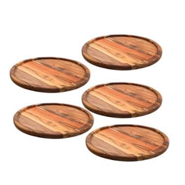 Imagem de Brasa Store, Kit 5 Tábuas Suportes De Madeira 40Cm Para Cortar E Servir Pizzas