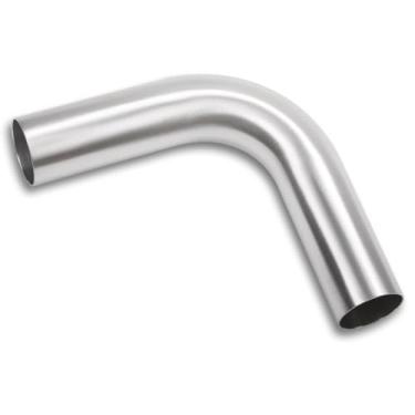 Imagem de Podavelle Cotovelo de 90 graus 1,75 polegadas 45 mm OD alumínio intercooler tubulação tubo de admissão de ar, raio 1,5D, acabamento escovado