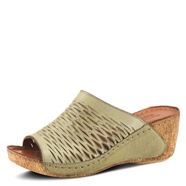 Imagem de Spring Step Pantufa feminina Cunacena, Oliva, 6.5-7