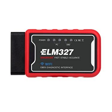 Imagem de ELM327 OBD2 Scanner WiFi Detector de falha de carro OBD OBDII Leitor de código Verifique a luz do motor, ferramenta de digitalização de diagnóstico para iOS e Android (versão WiFi)