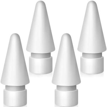 Imagem de SIXFU Pontas de substituição para Apple Pencil 2ª geração/pontas de 1ª geração, acessórios de pontas iPencil para iPad Pro Pencil 2/1 geração (pacote com 4)