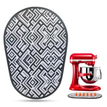 Imagem de Tapete deslizante para misturador Kitchen Aid – Tapete deslizante para Kitchen Aid Artisan 4,5 a 5 Qt com cabeça inclinada, almofada deslizante para misturador de cozinha, acessório para utensílios de