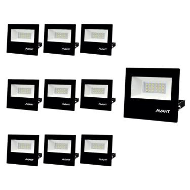 Imagem de Refletor Led RGB Avant 30W Preto Bivolt 10 Unidades