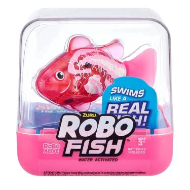 Imagem de Robô Alive Peixe Nada de Verdade Zuru Robo - Fun - Rosa Escuro