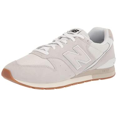 Imagem de New Balance Tênis masculino 996 V2, Verão nevoeiro/nuvem Nimbus/branco, 43