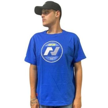 Imagem de Camiseta Masculina Onbongo Plus Size Azul ON218-Masculino