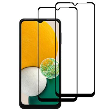 Imagem de UPONEW Protetor de tela de vidro temperado para Samsung Galaxy A13 5G - [2 unidades] protetor de tela de vidro temperado preto protetor de fronteira para Samsung Galaxy A13 5G 2021