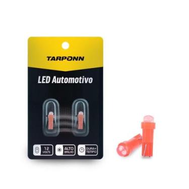 Imagem de Par Lâmpada Led Painel Pinguinho T5 Vermelha 12V - Tarponn
