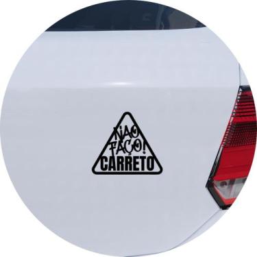 Imagem de Adesivo de Carro Não Faço Carreto! - Cor Vermelho - Melhor Adesivo, Pr