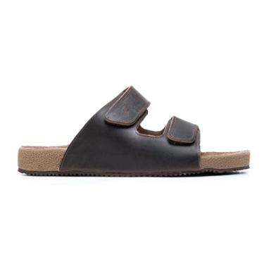 Imagem de SANDALIA BIRKEN MASCULINA COURO COM FORRO 087 (Marrom, BR, Adulto, Numérico, 41)