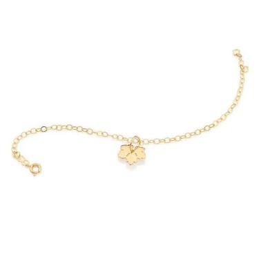Imagem de Pulseira  banhado ouro 3x 24k 18k e 22k feminina com pingentes berloqu