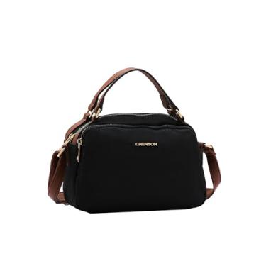 Imagem de Chenson, Bolsa Feminina Chenson Microfibra Transversal Mão Original Cor:Preto