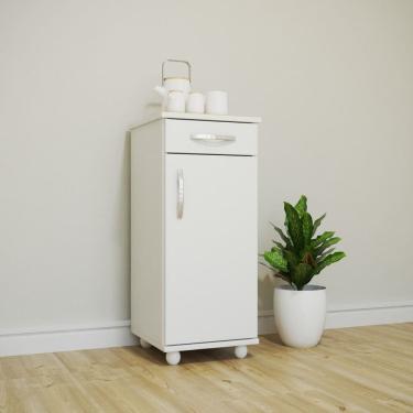 Imagem de Multiuso Balcão Slim 1 Porta e 1 Gaveta Branco