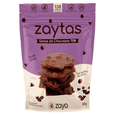 Imagem de Lascas de Brownie Crocante Sabor Gotas de Chocolate 70% Zero Lactose Z