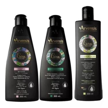 Imagem de Kit Arvensis Cachos Shampoo Condicionador Ativador Crespos