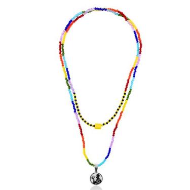 Imagem de Guia de Proteção Oxumarê Umbanda Mini Cristais - Balaio de Santo