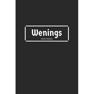 Imagem de Wenings: Deine Stadt, deine Heimat | Zeige woher du bist | Notizblock A5 120 Seiten | Weiße Seiten mit schönem Rahmen